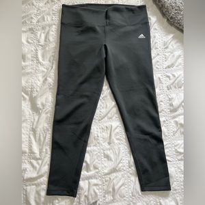 Adidas Climalite Grey Workout Leggings in Size XL